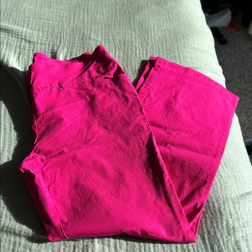 Hot pink pants